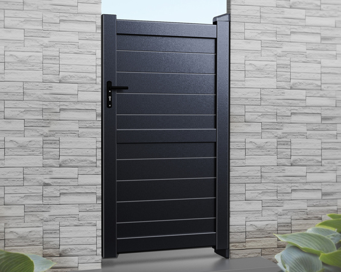 RMG002PG – Full Privacy Pedestrian Gate (Horizontal Infill) - Image 3