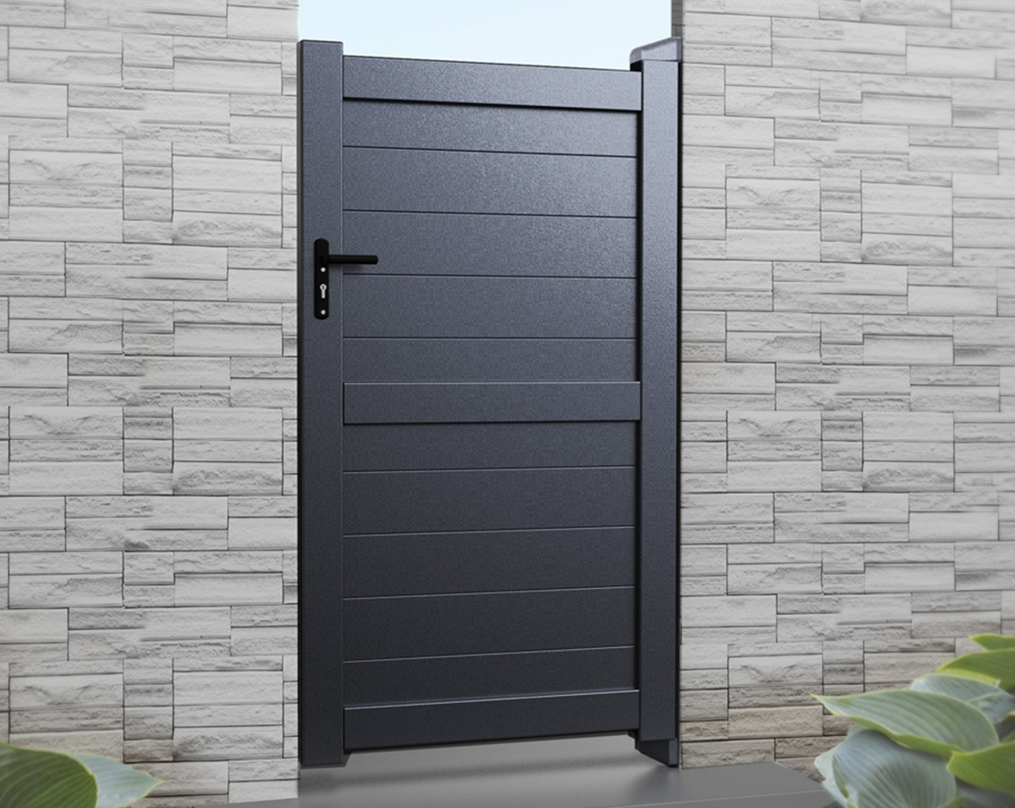 RMG002PG – Full Privacy Pedestrian Gate (Horizontal Infill) - Image 2